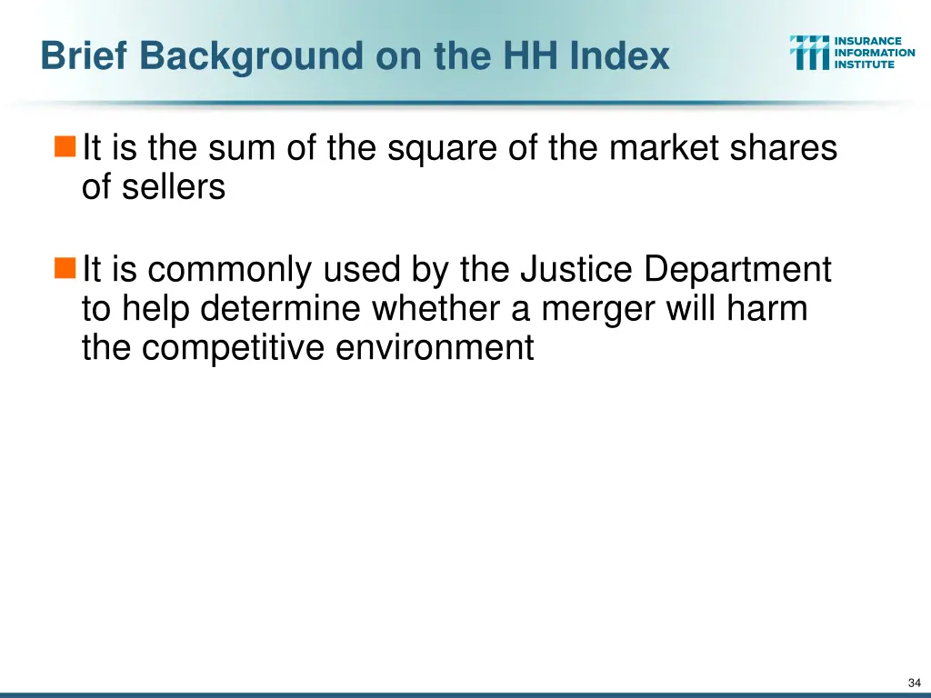 brief background on the hh index