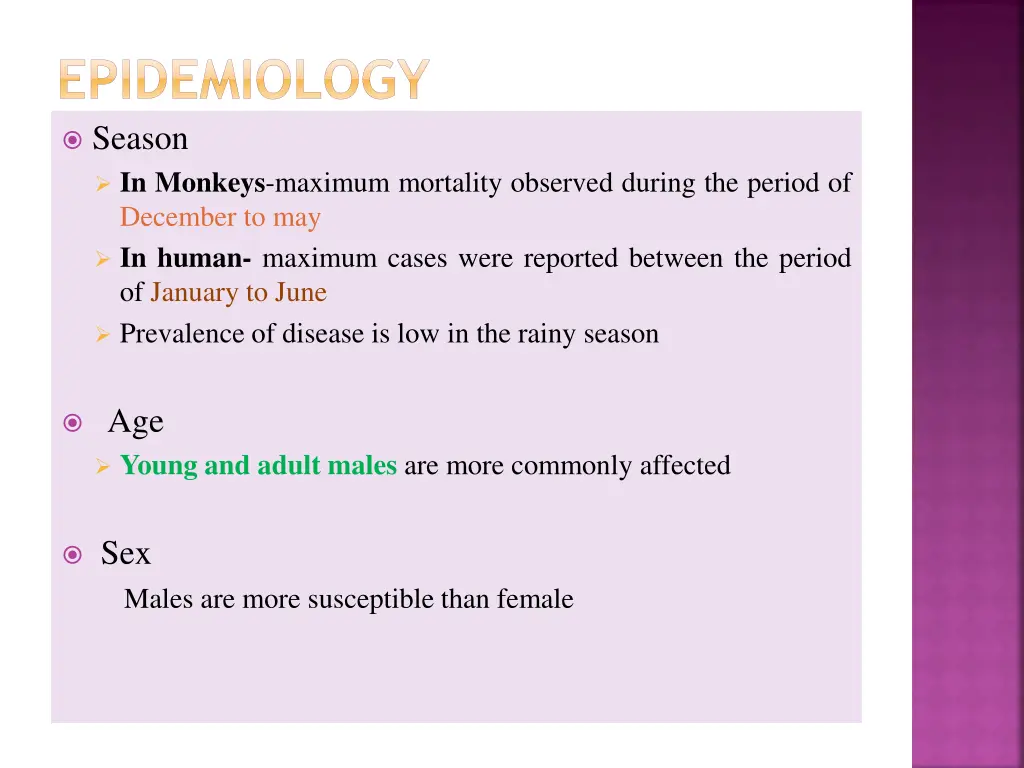 epidemiology