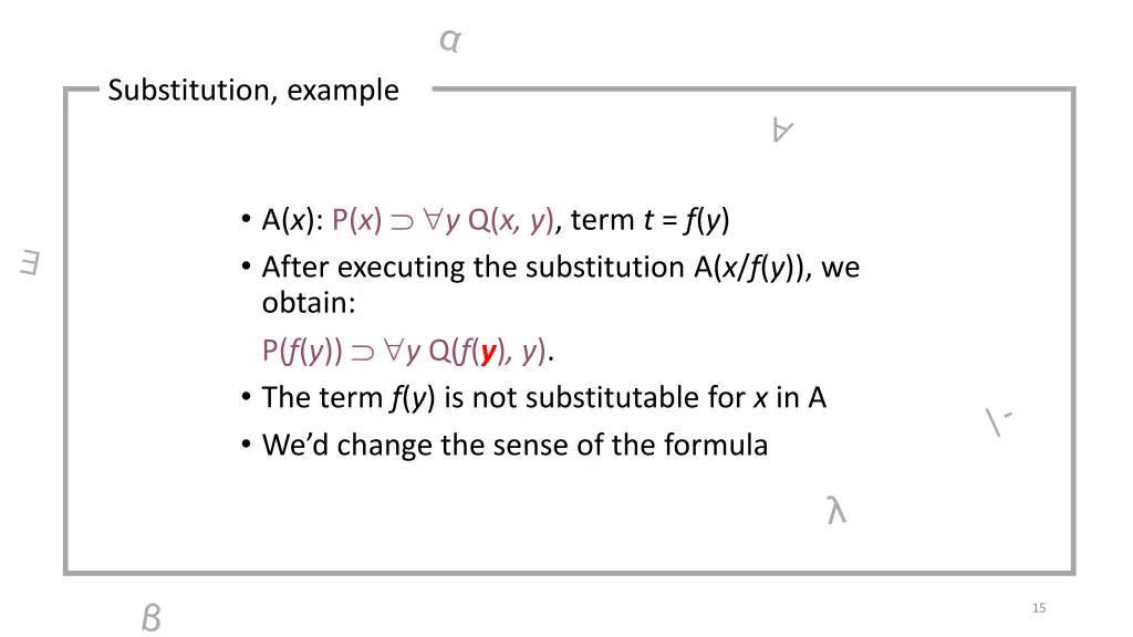 substitution example