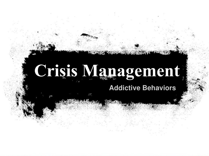 crisis management