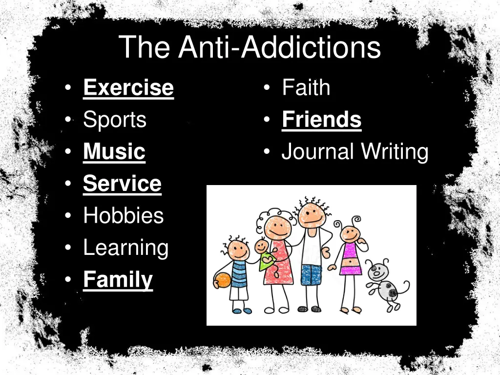 the anti addictions exercise sports music service