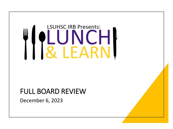 full board review full board review december