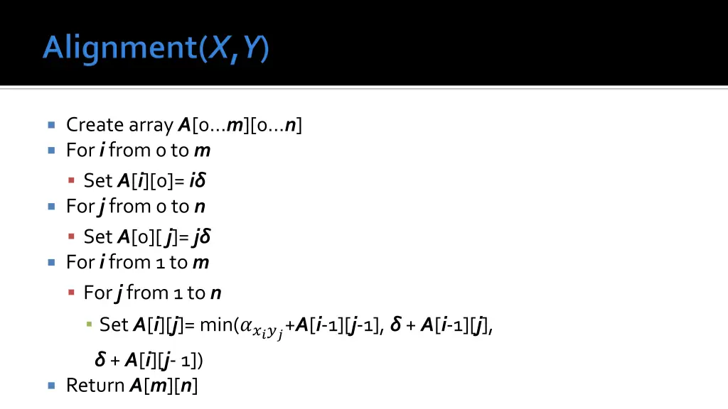 create array a 0 m 0 n for i from