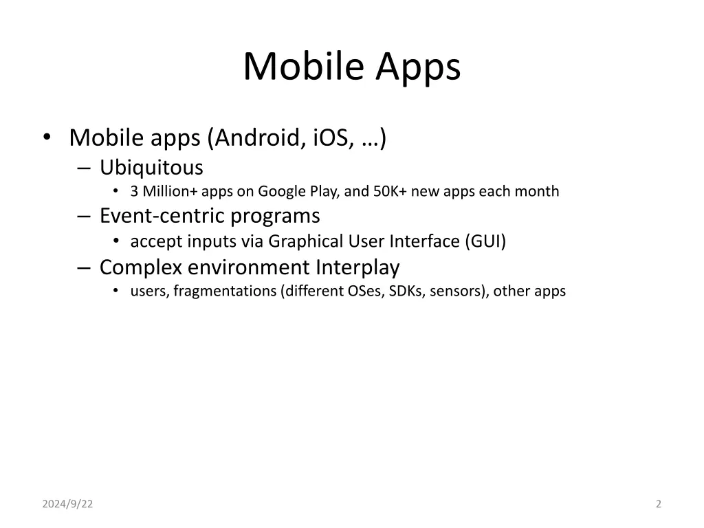 mobile apps