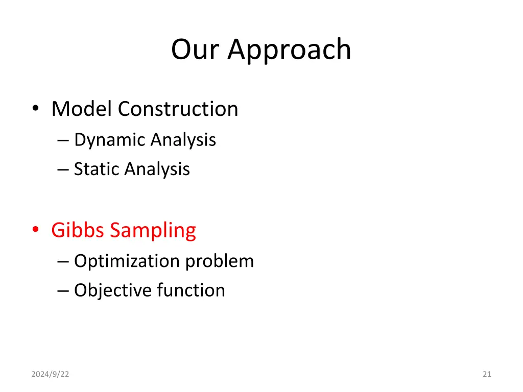 our approach 3