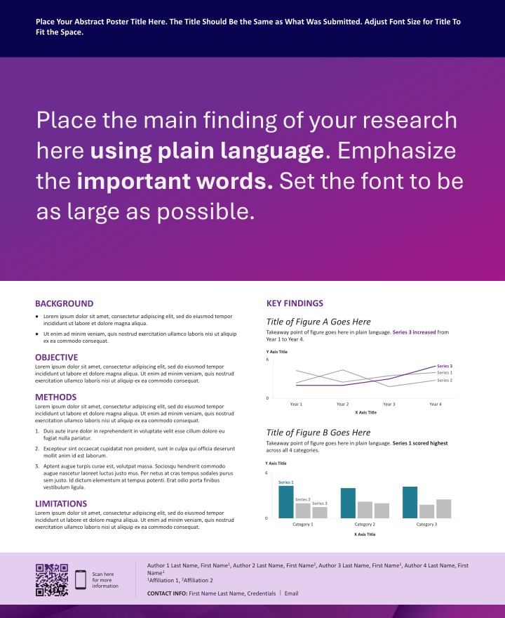 place your abstract poster title here the title