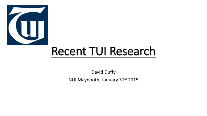 recent tui research recent tui research