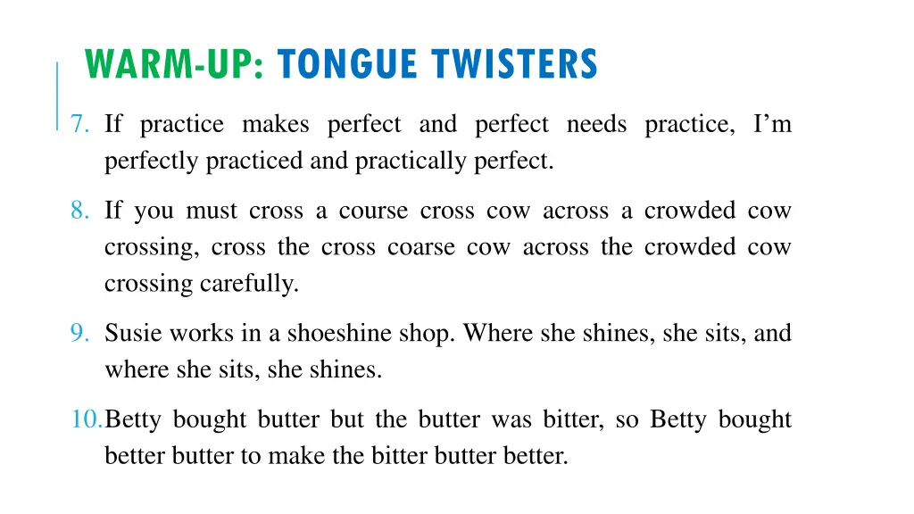 warm up tongue twisters