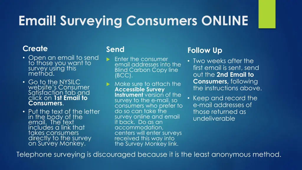 email surveying consumers online