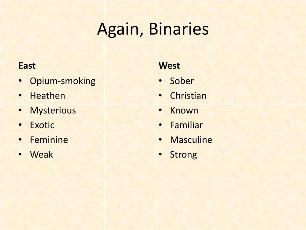 again binaries