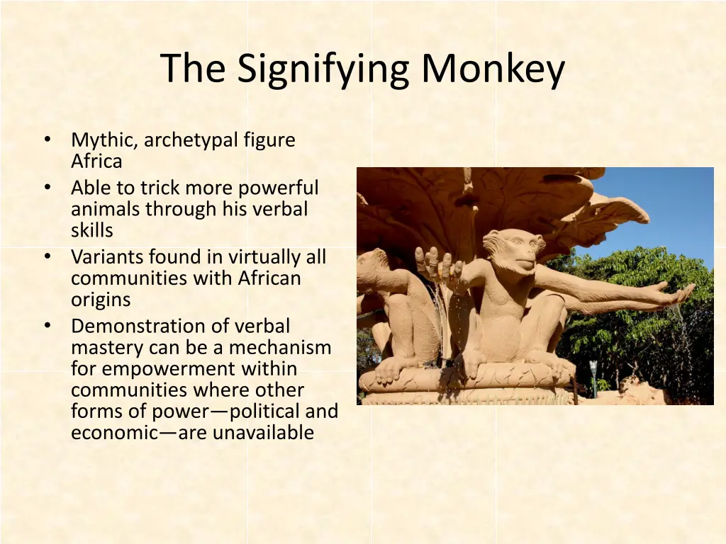 the signifying monkey