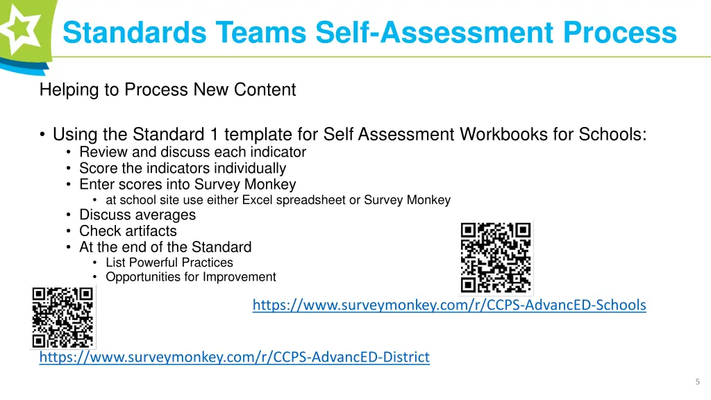 standards teams self assessment process 3