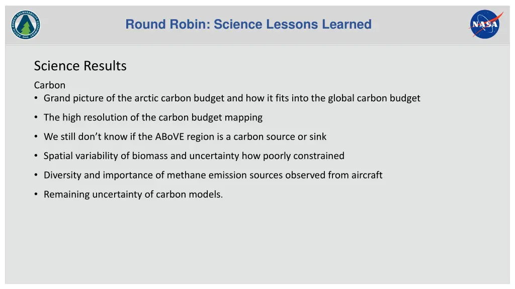 round robin science lessons learned 1