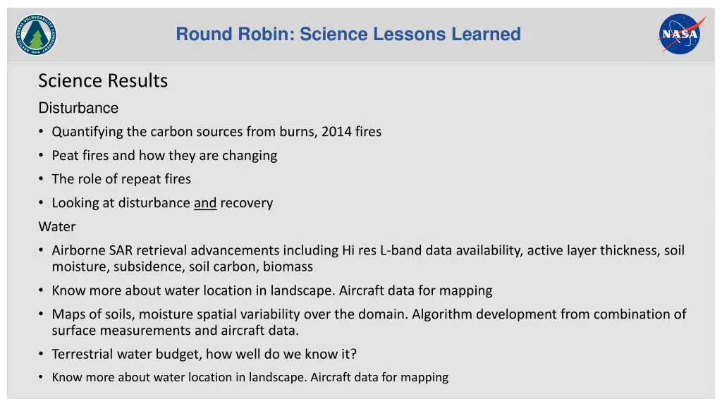 round robin science lessons learned 2