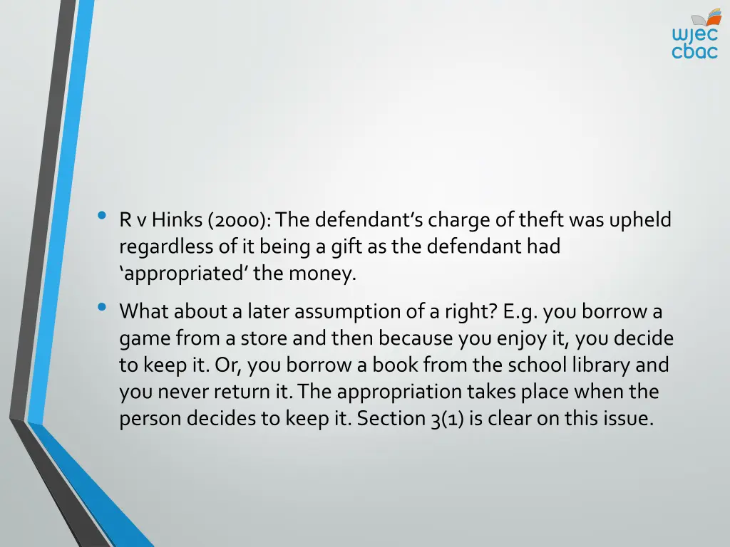 r v hinks 2000 the defendant s charge of theft