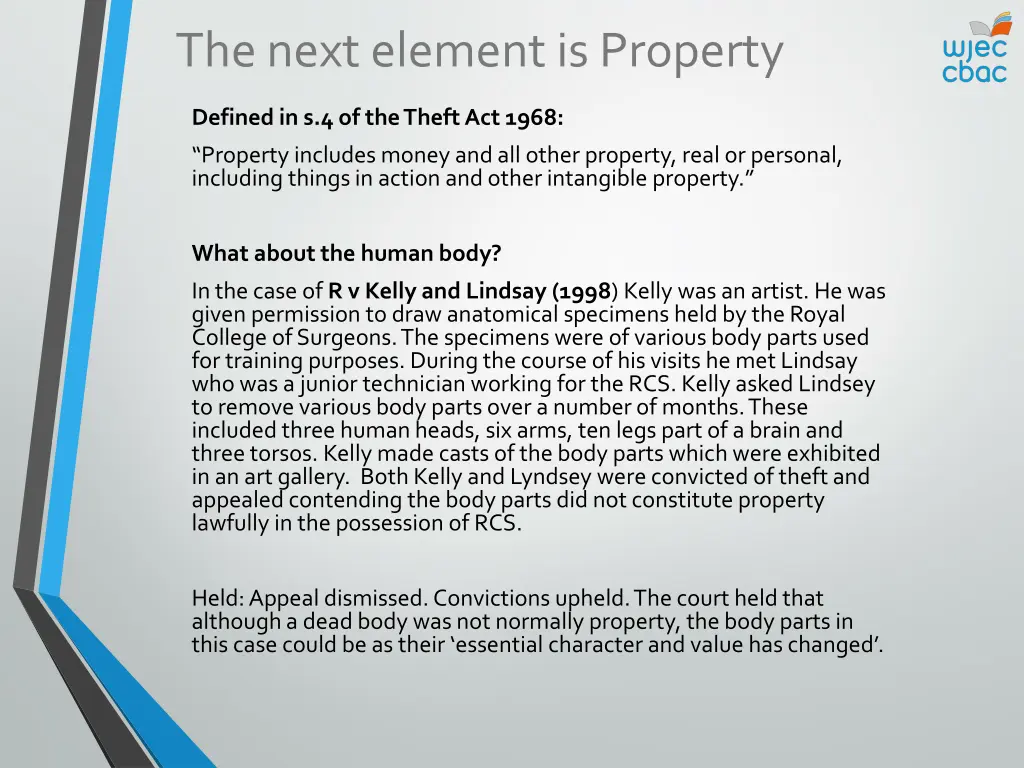 the next element is property