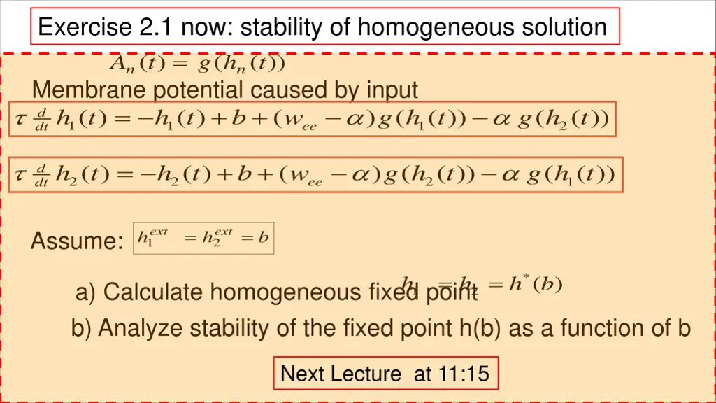 exercise 2 1 now stability of homogeneous