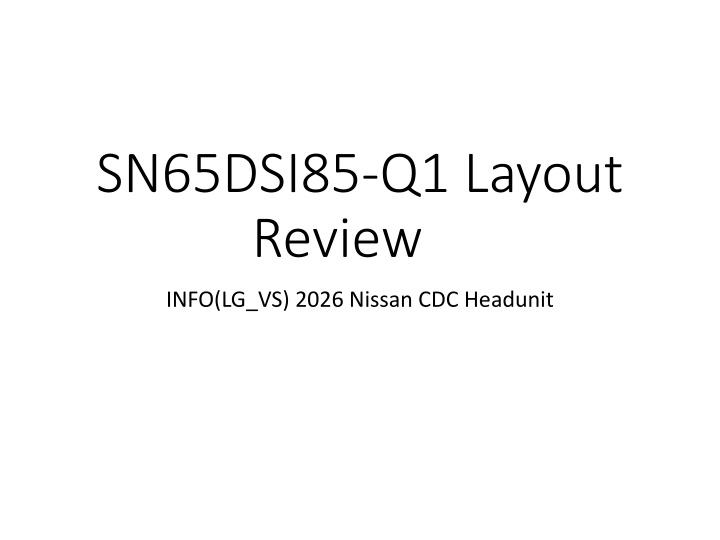 sn65dsi85 q1 layout review