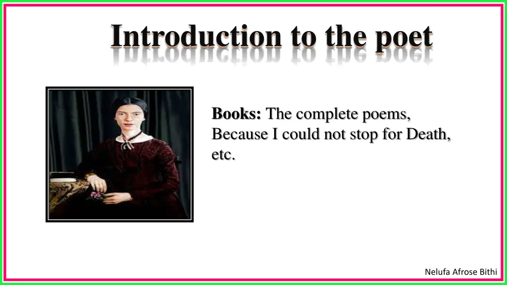 introduction to the poet