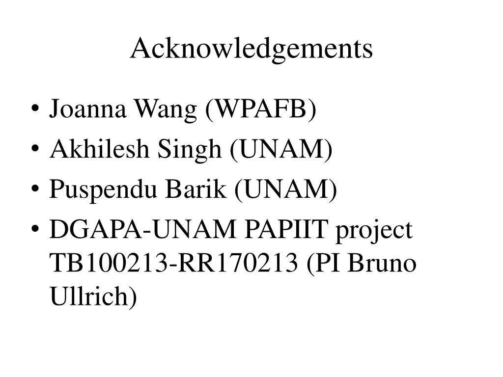 acknowledgements