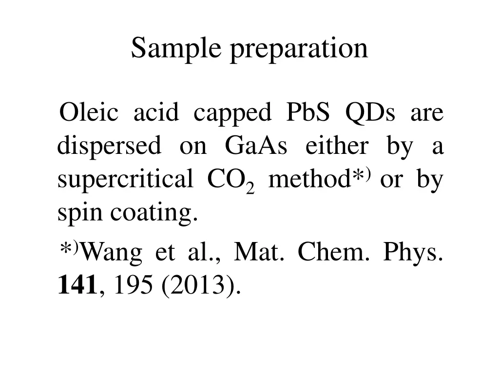 sample preparation