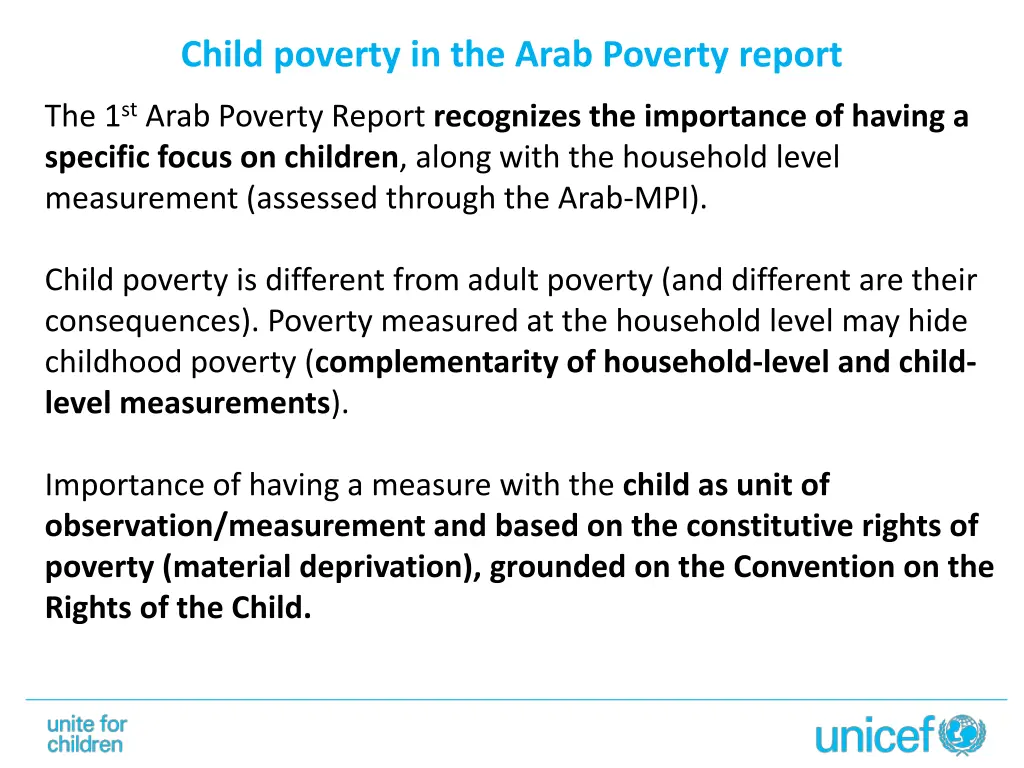 child poverty in the arab poverty report