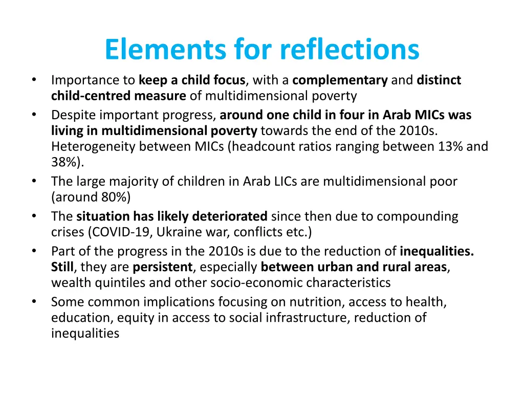 elements for reflections importance to keep