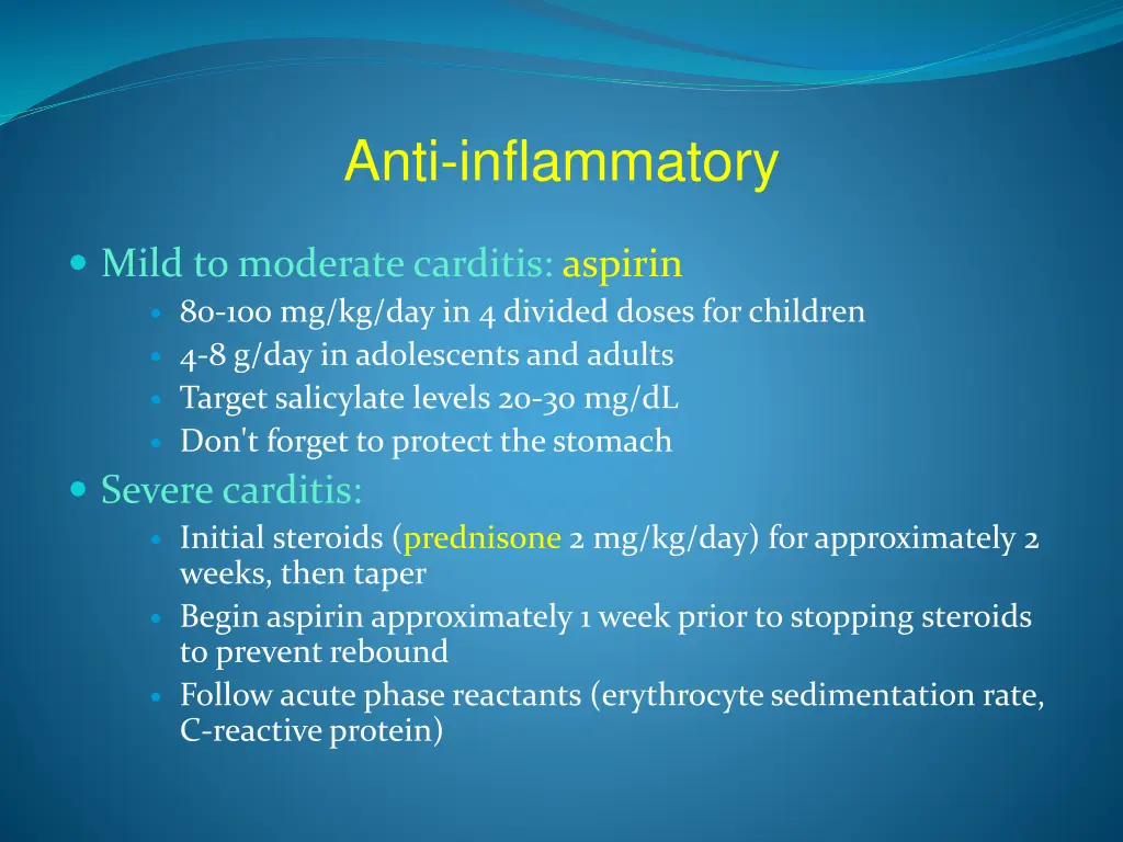 anti inflammatory