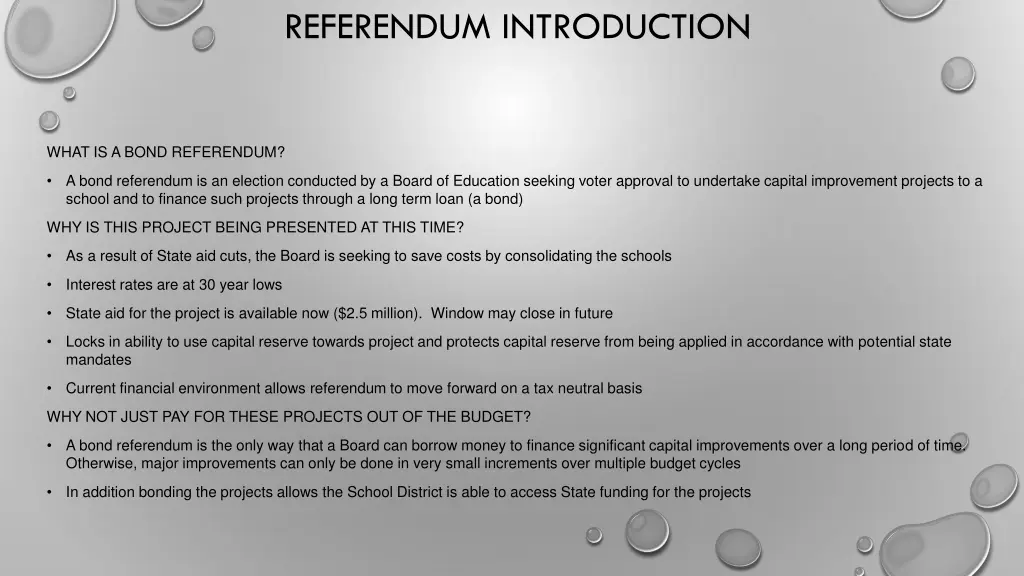 referendum introduction