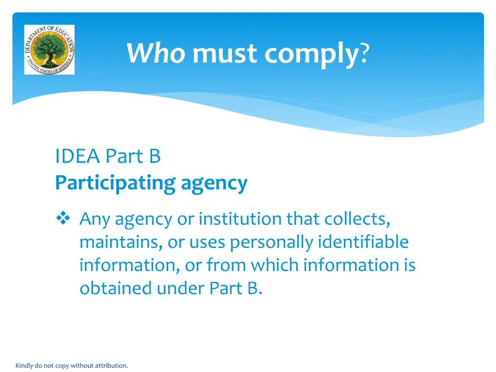 who must comply 2