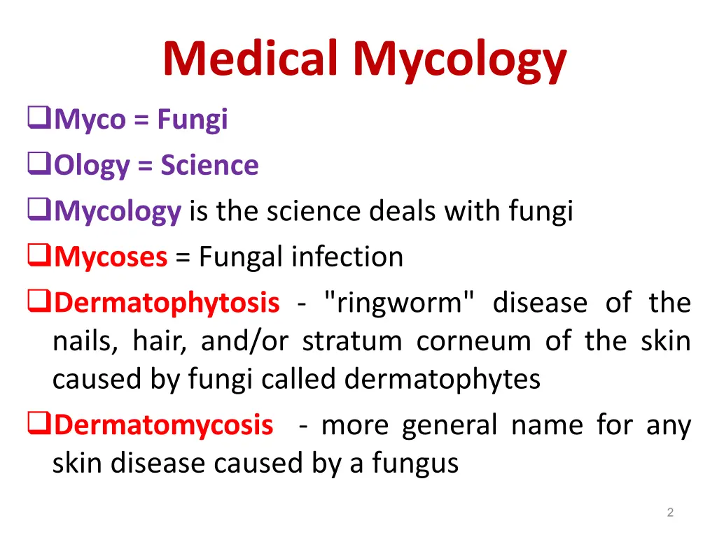 medical mycology myco fungi ology science