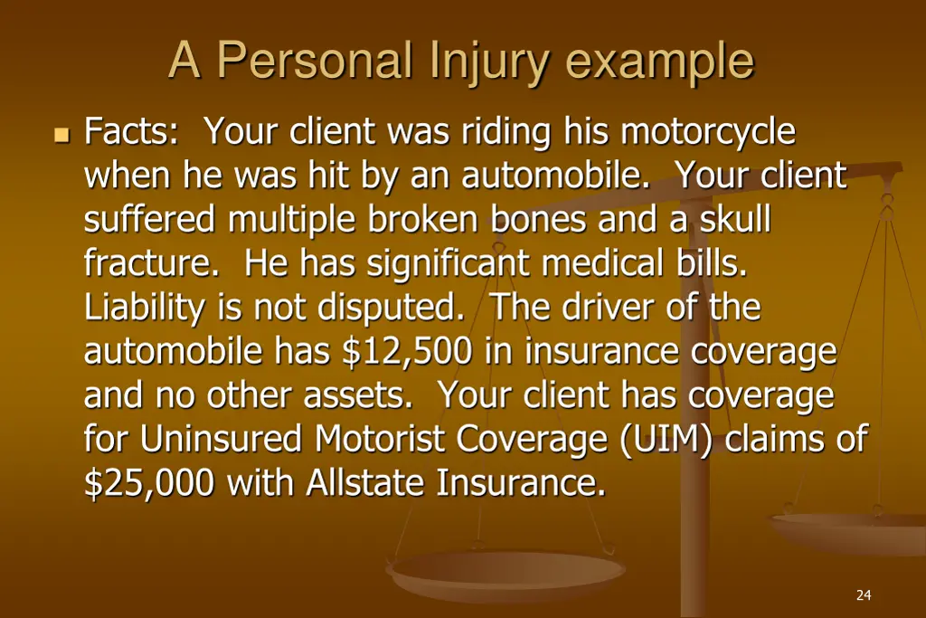 a personal injury example