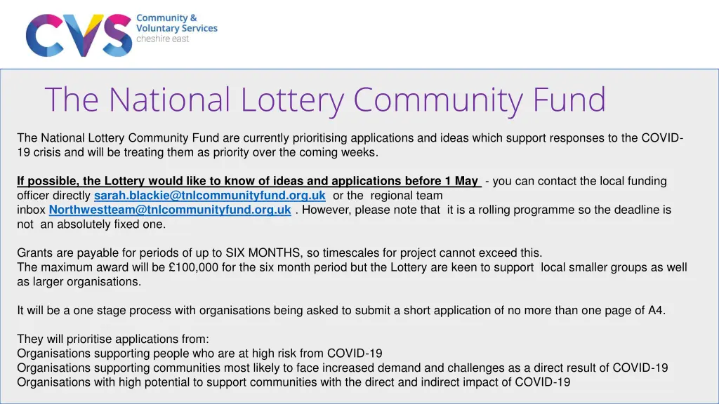 the national lottery community fund