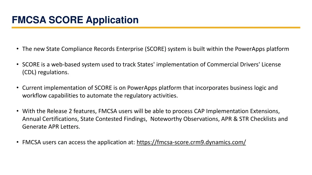 fmcsa score application