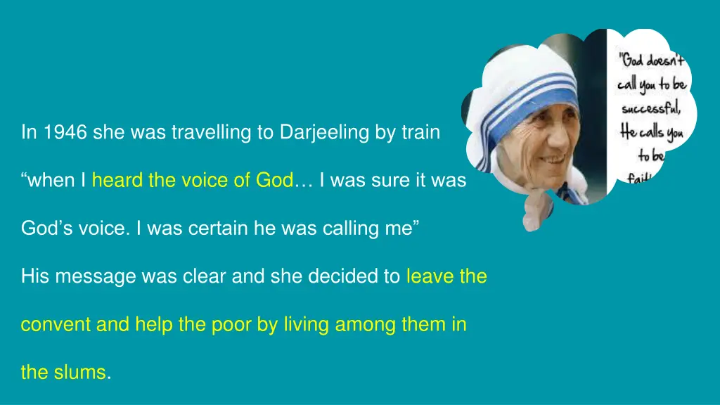 in 1946 she was travelling to darjeeling by train