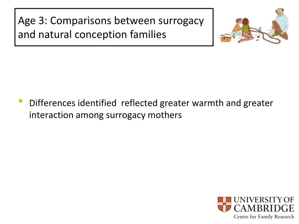 age 3 comparisons between surrogacy and natural