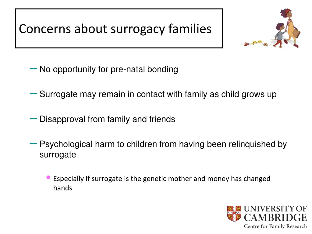 concerns about surrogacy families