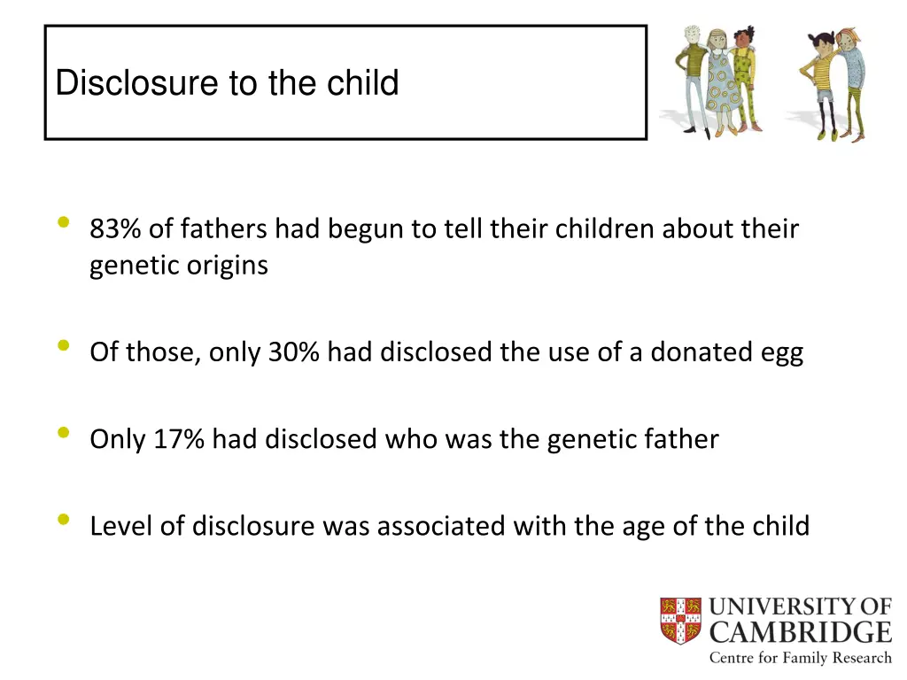 disclosure to the child