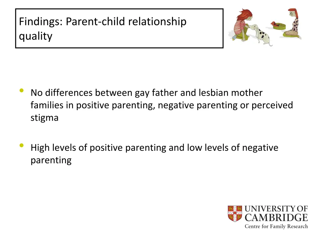 findings parent child relationship quality