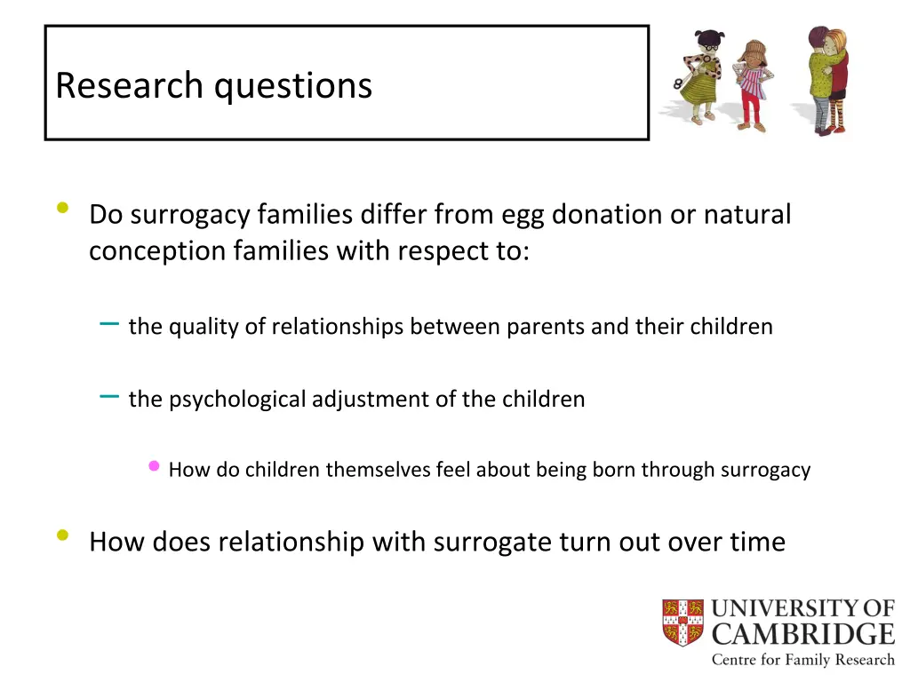 research questions