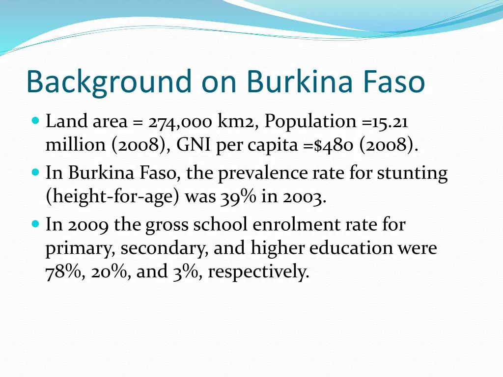 background on burkina faso