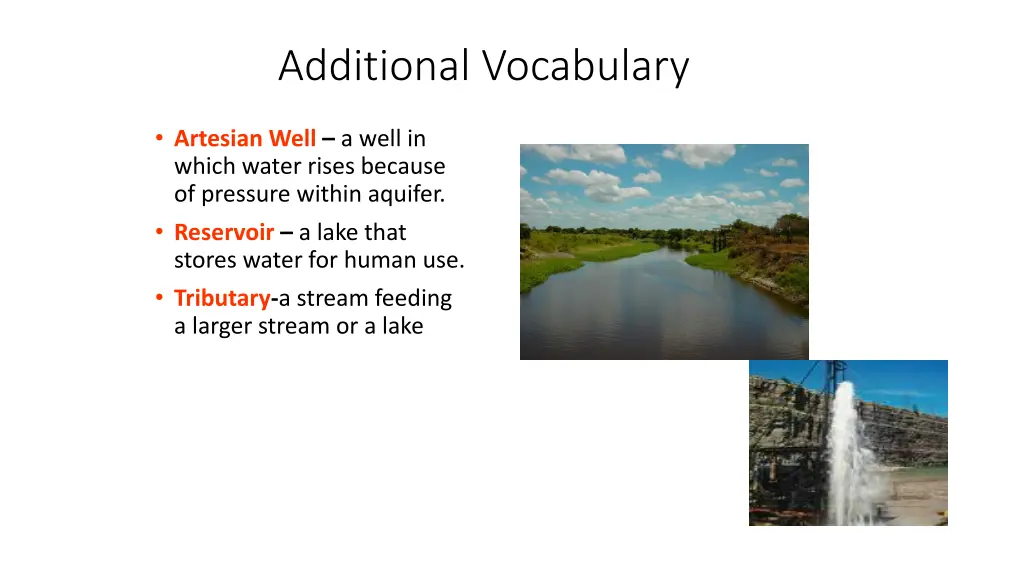 additional vocabulary