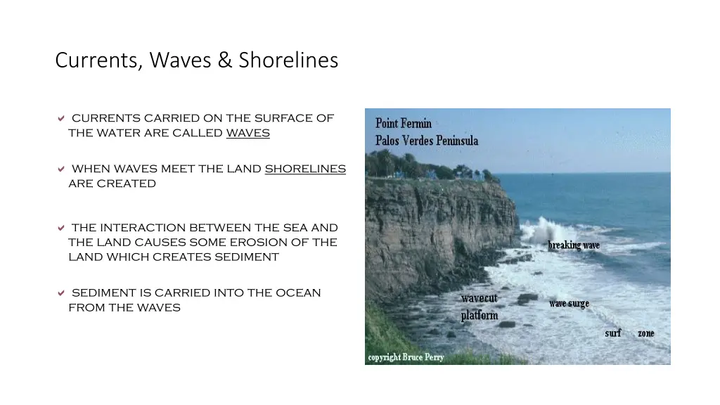 currents waves shorelines