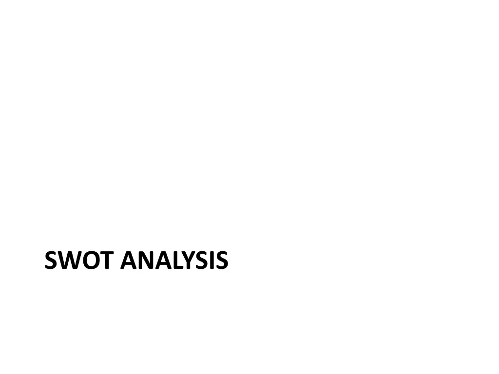 swot analysis