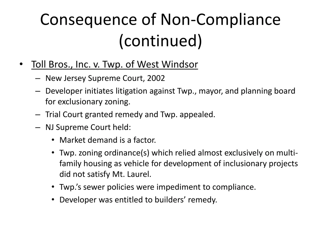 consequence of non compliance continued 1