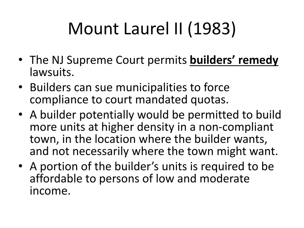 mount laurel ii 1983