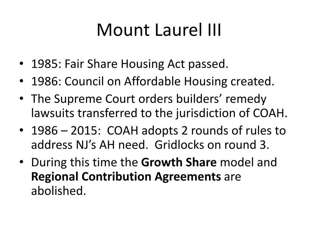 mount laurel iii