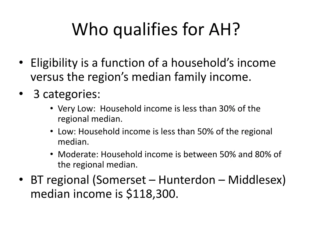 who qualifies for ah