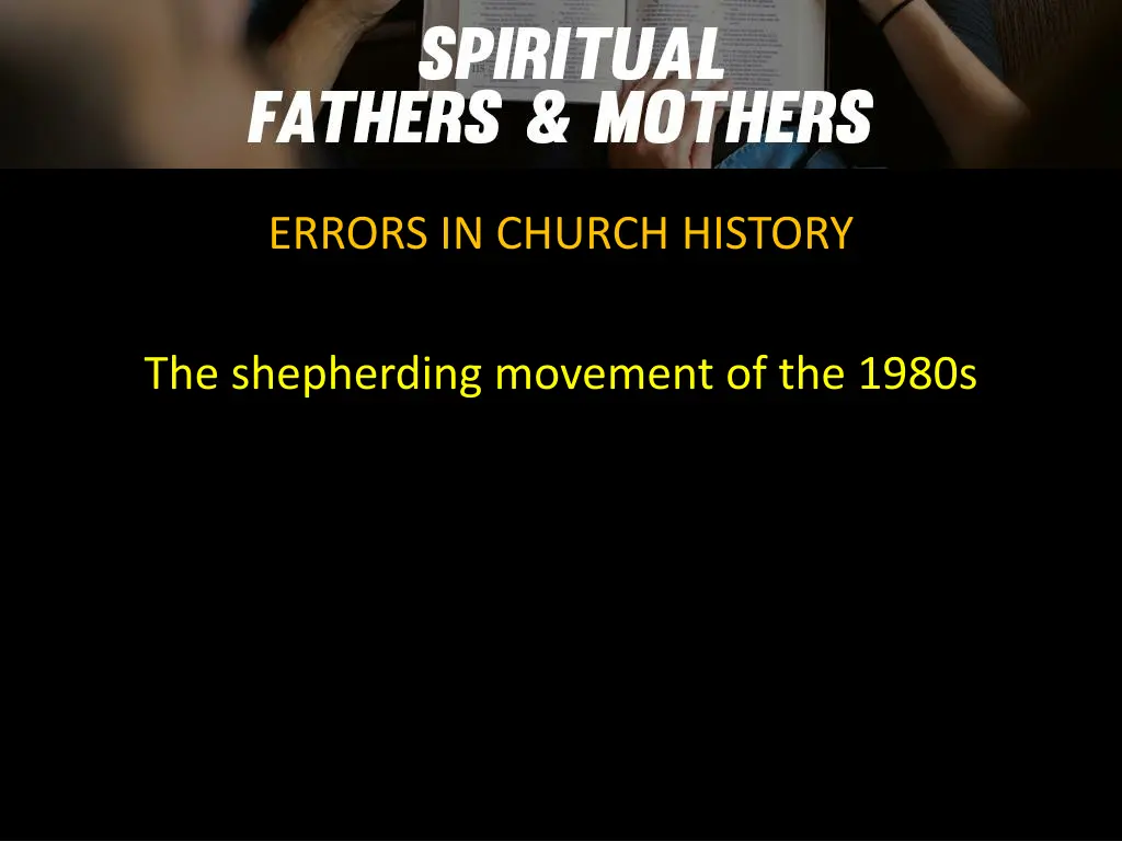 errors in church history