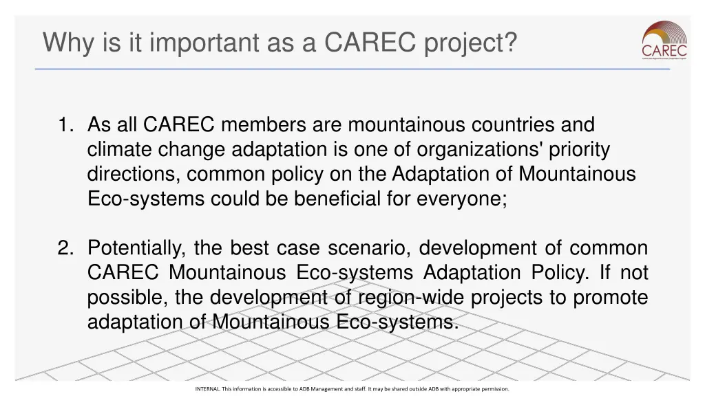 why is it important as a carec project 1